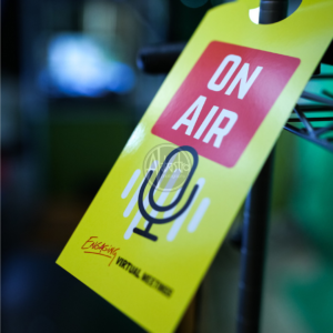 Engaging Virtual Meetings On-Air/Off-Air Door Hang